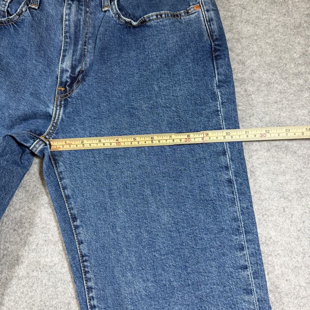 Levi's 514 Straight Jeans Mens 34x32 Medium Blue Wash Stretch Denim Red Tab - Picture 8 of 15